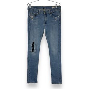 Rag & Bone Everton Skinny Jeans 30 Light Blue